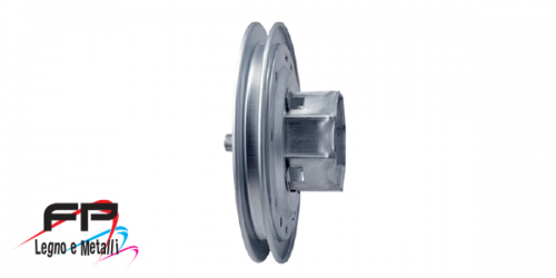 Puleggia in ferro zincato per argano per rullo da ø 60